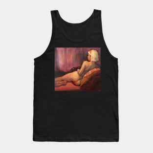 Nude on Chaise Longue ~ oil painting Tank Top